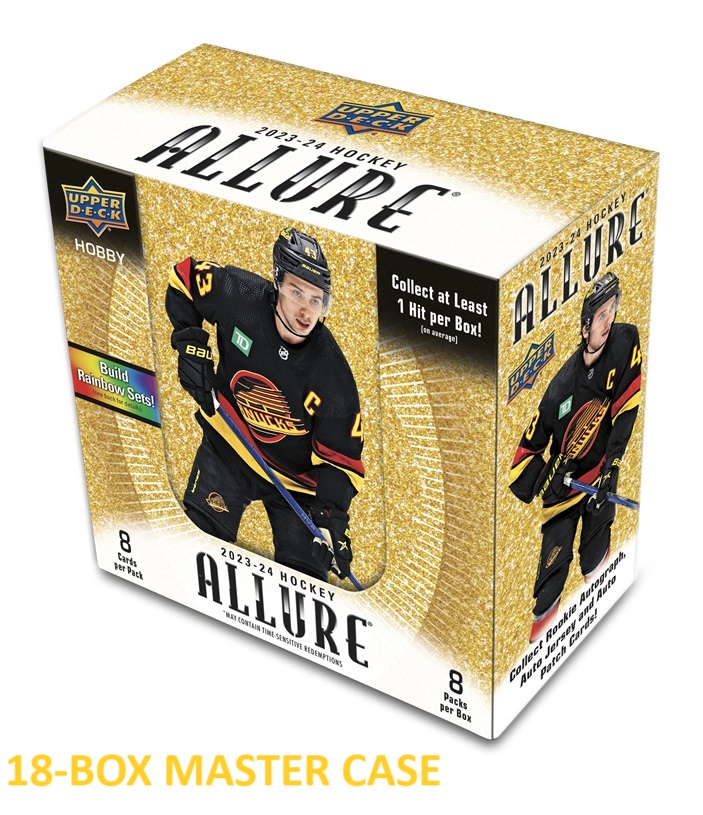2023-24 Upper Deck Allure Hockey Hobby 18-Box Master CASE